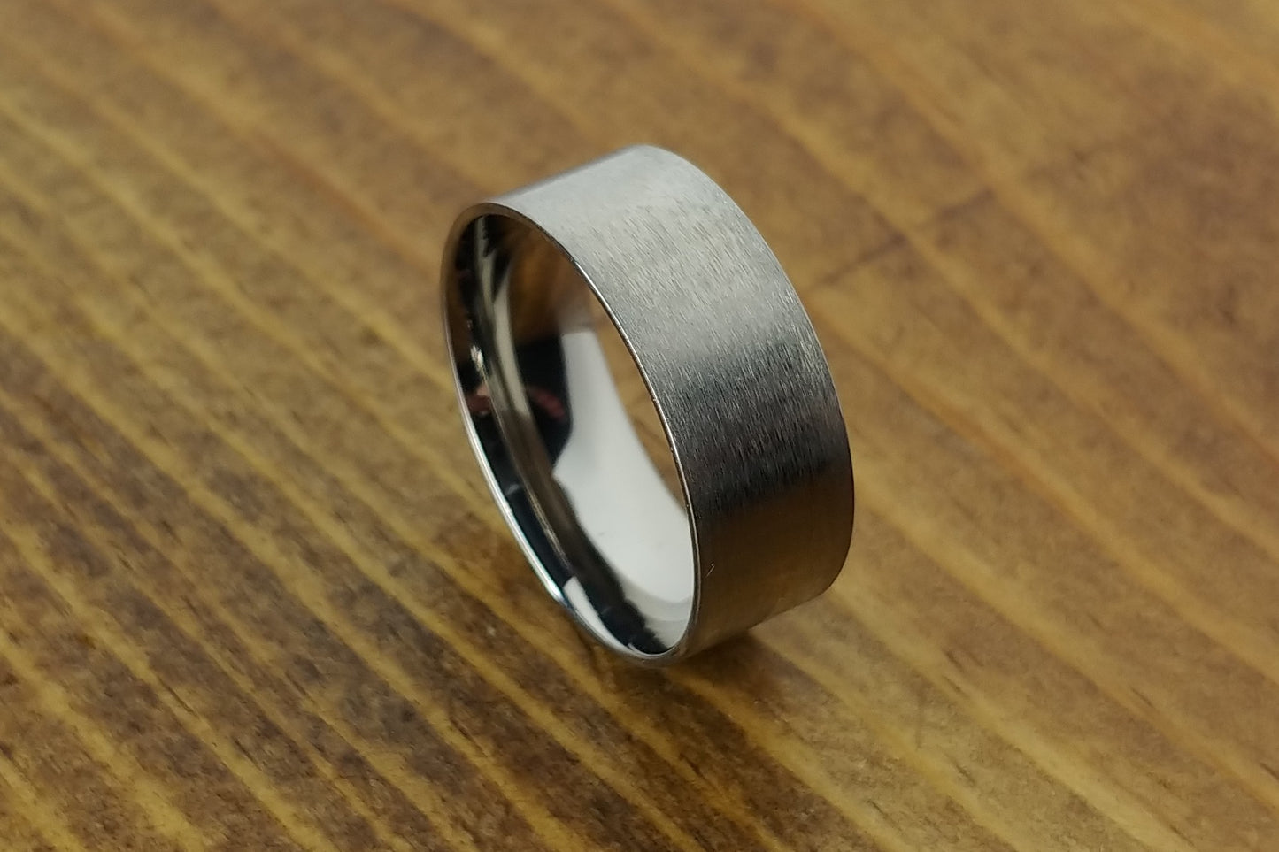 Flat Titanium Core - 8mm - DreamWood Rings Supplies