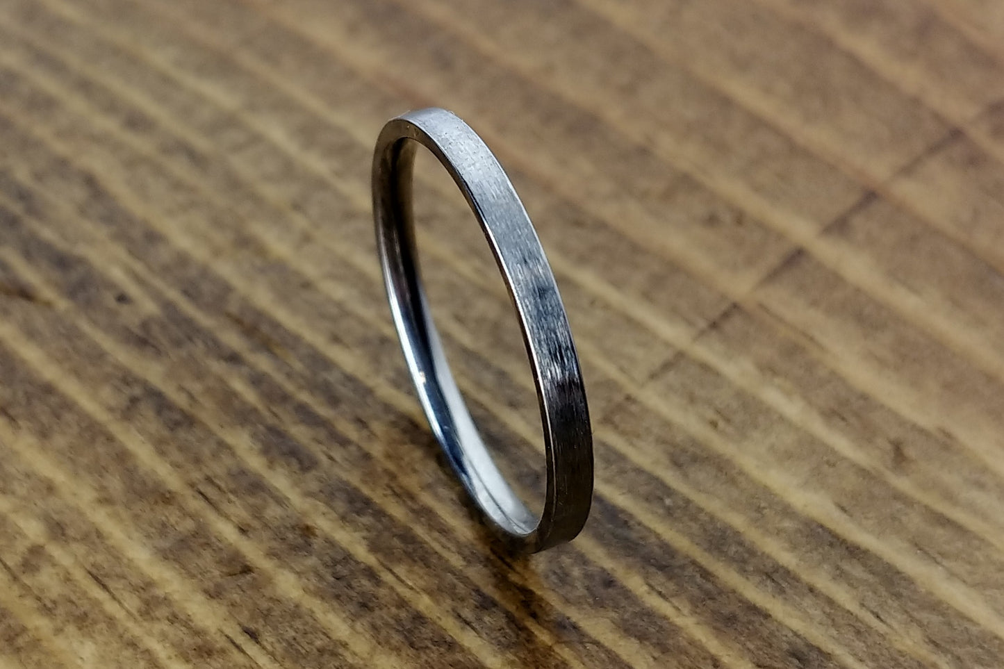 2mm width - Flat Titanium core - DreamWood Rings Supplies