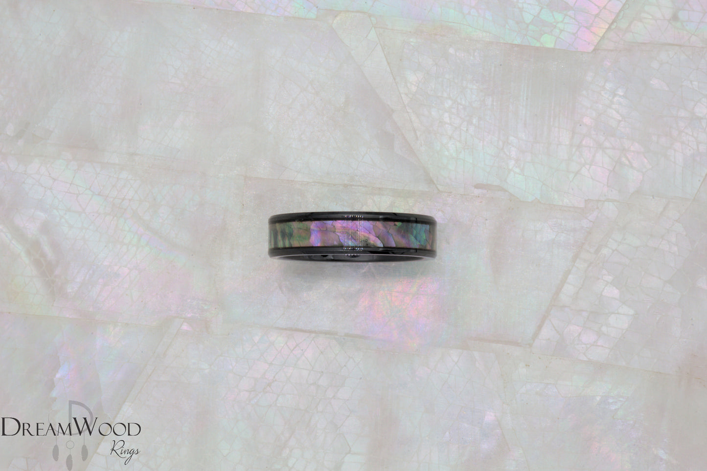 White Sea Shell Sheet | 3M Backing - DreamWood Rings Supplies