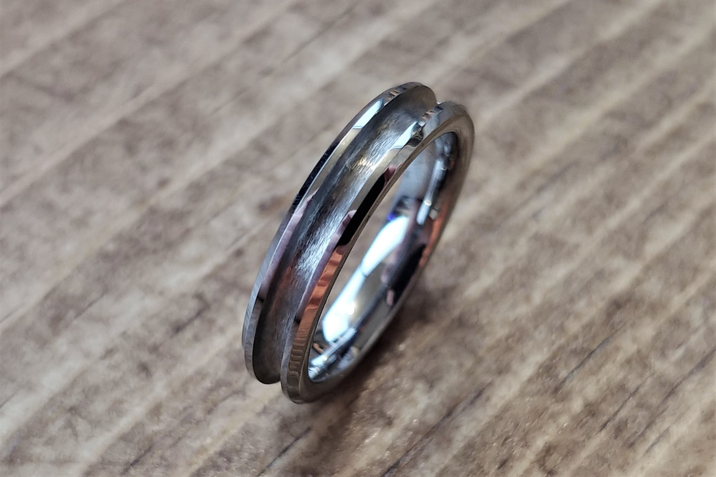 4MM Bands - Tungsten and Ceramic - DreamWood Rings Supplies