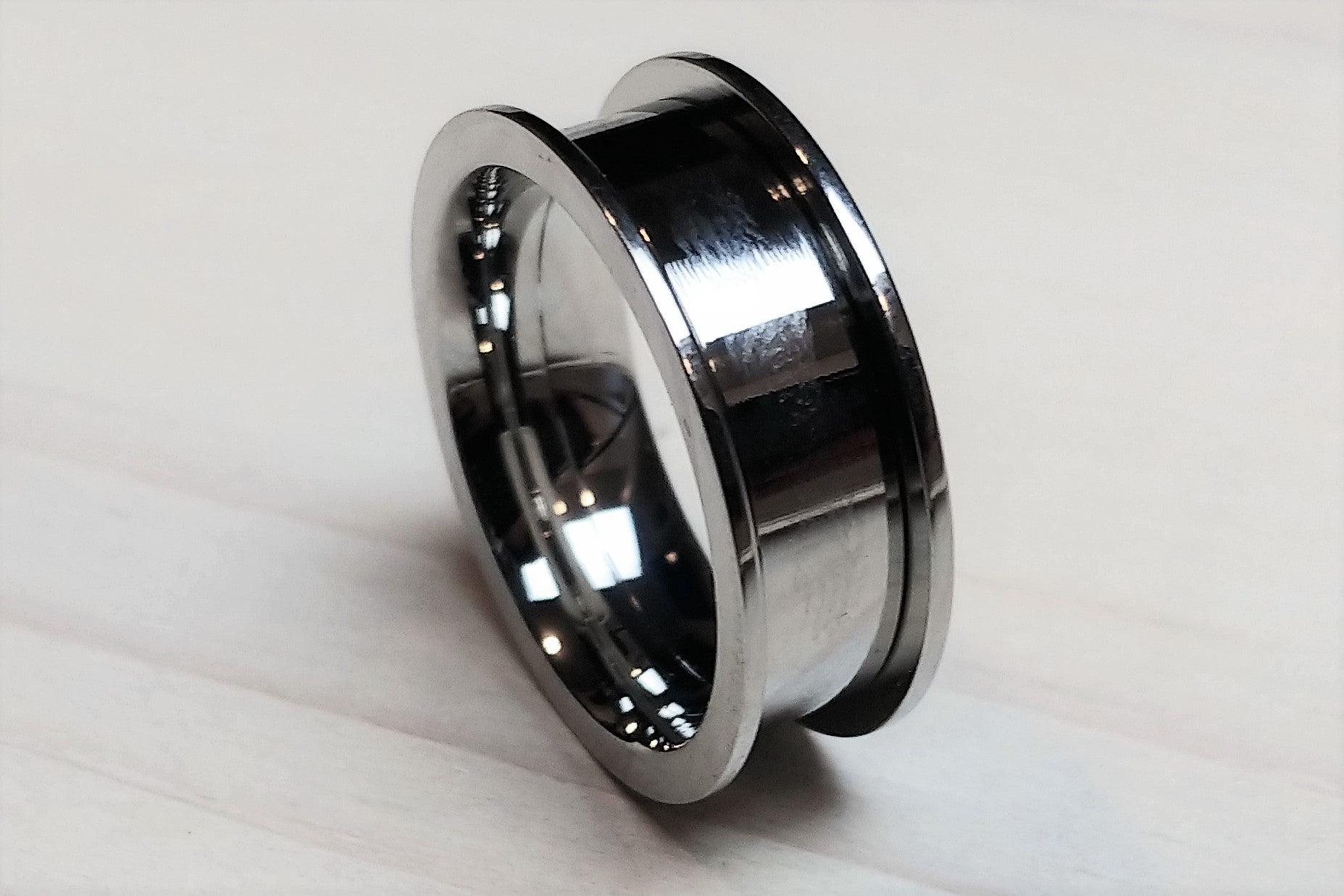 2-piece Stainless Cores - 8mm - DreamWood Rings Supplies