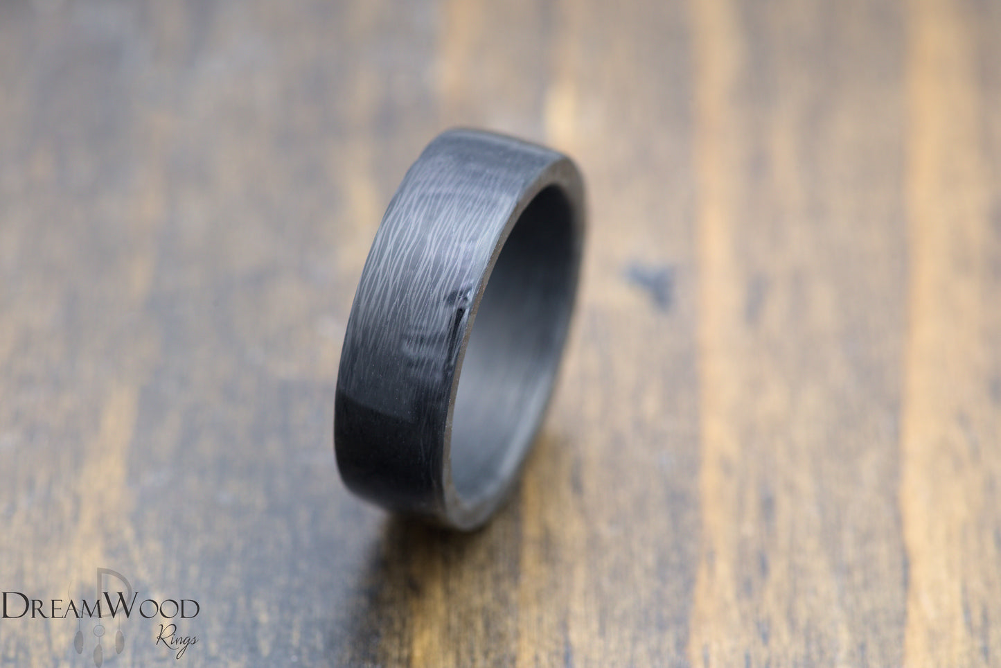 Carbon Fiber Blank | Tight waves - DreamWood Rings Supplies