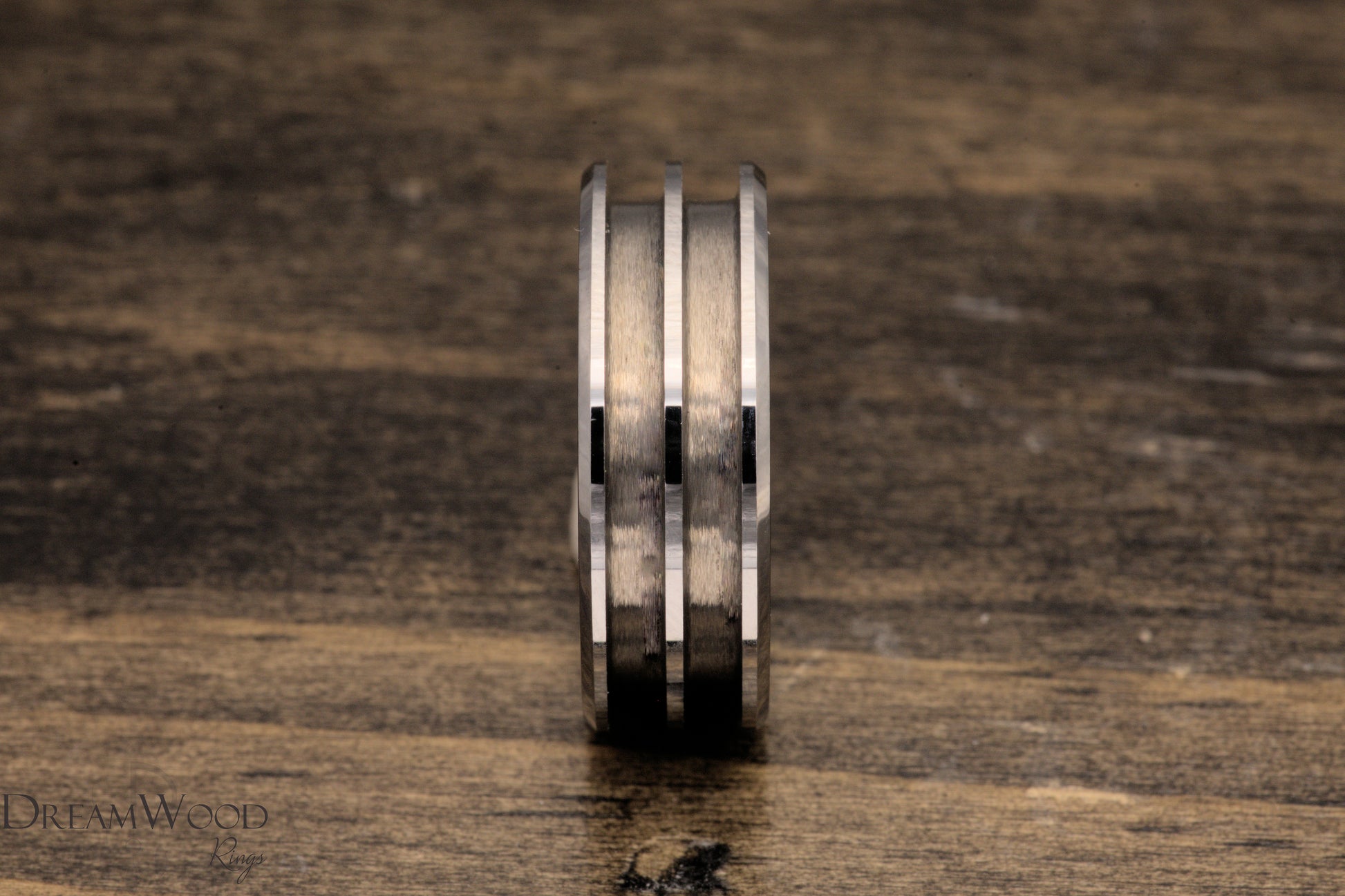 Double Channel Tungsten | 8mm - DreamWood Rings Supplies