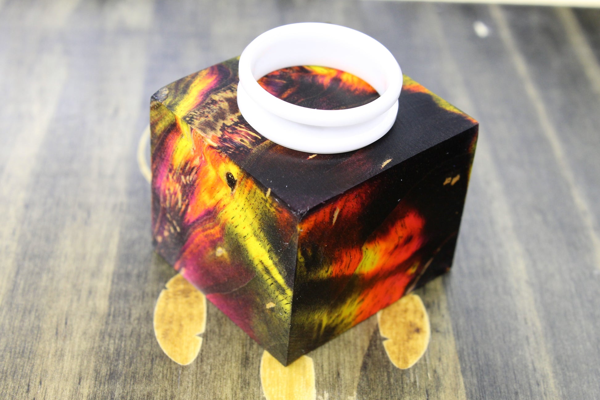 Box Elder Burl Ring Blank - DreamWood Rings Supplies