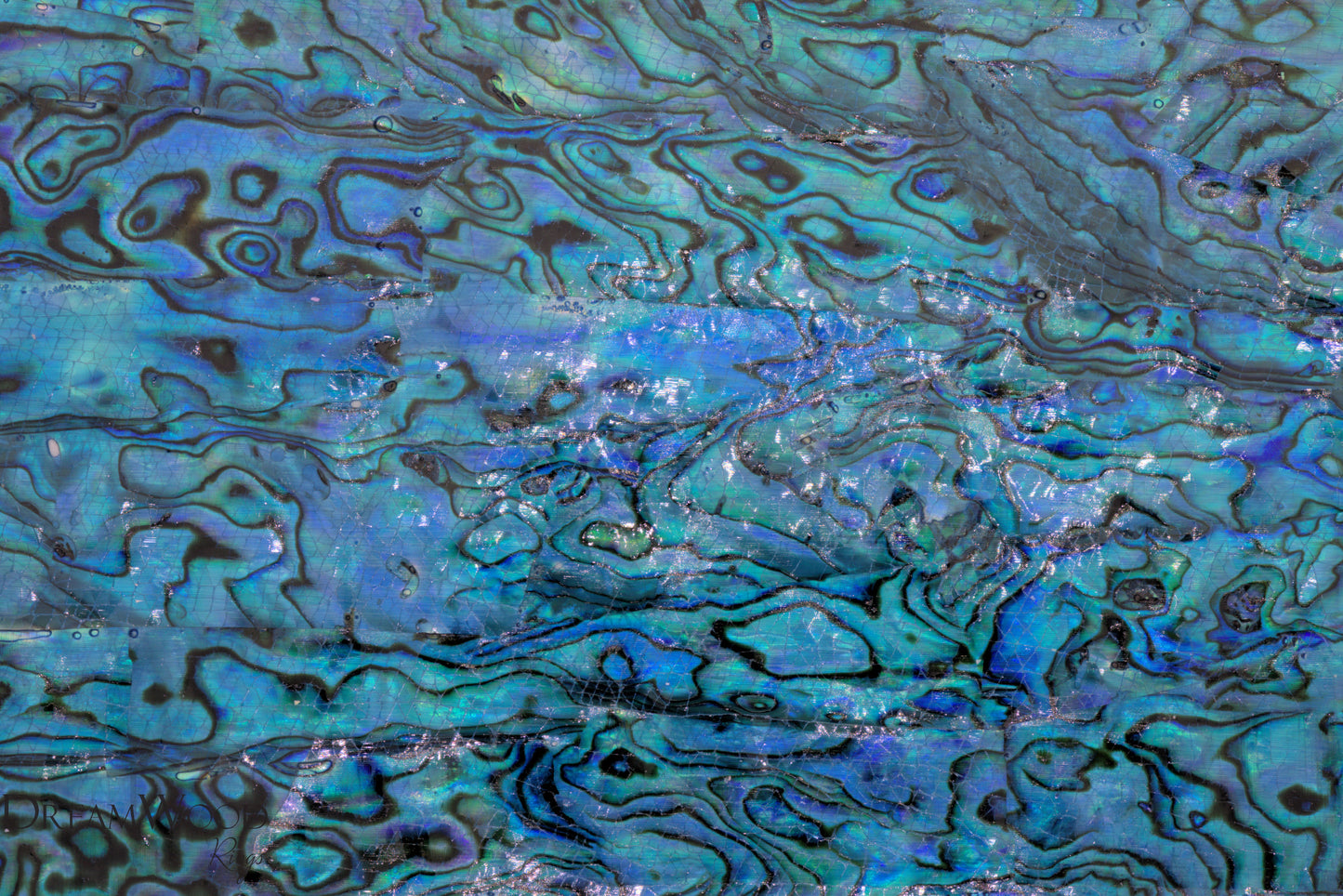 Blue Abalone Shell Sheet | 3M Backing - DreamWood Rings Supplies