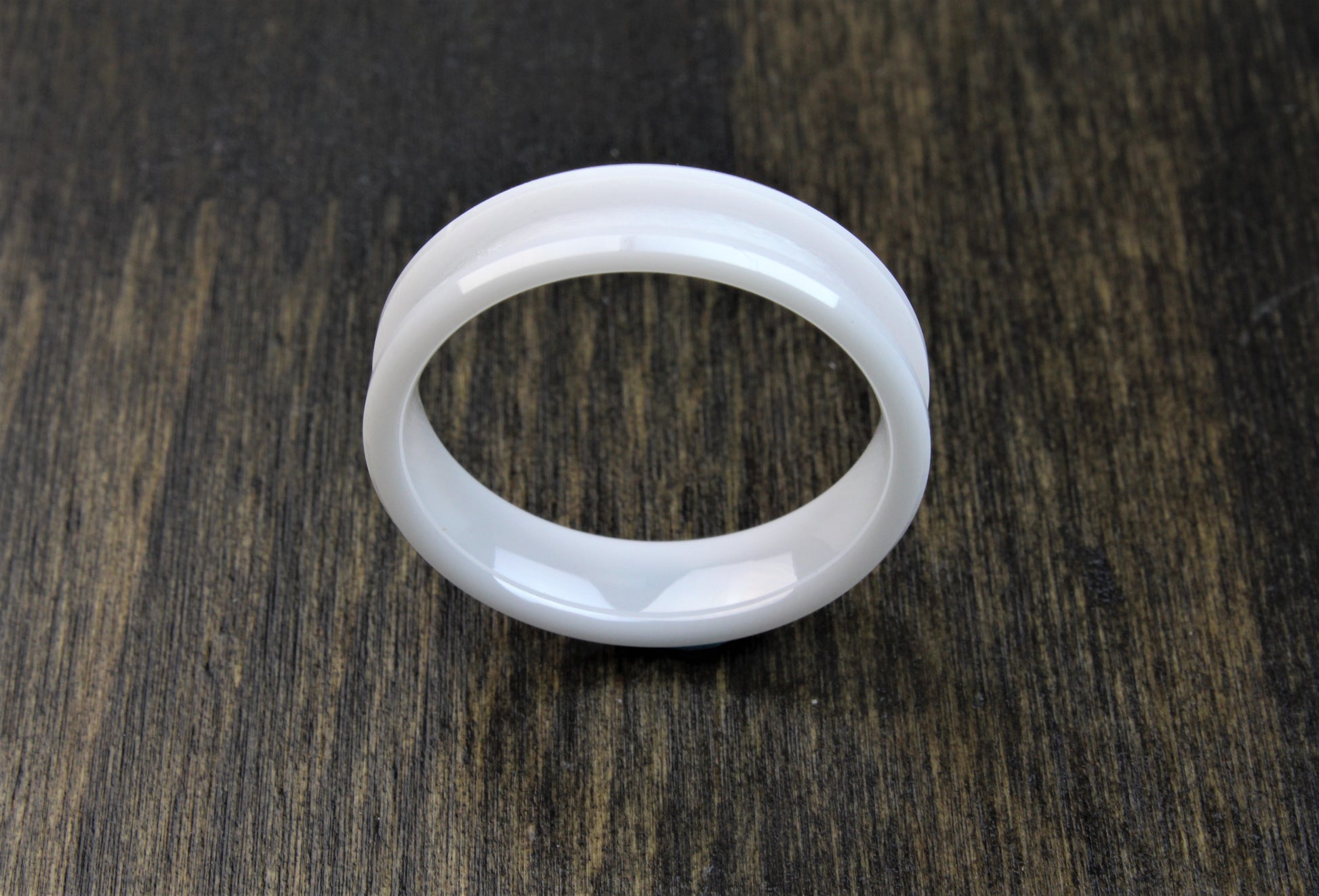 White Ceramic Ring Blank 6mm - 8mm - DreamWood Rings Supplies