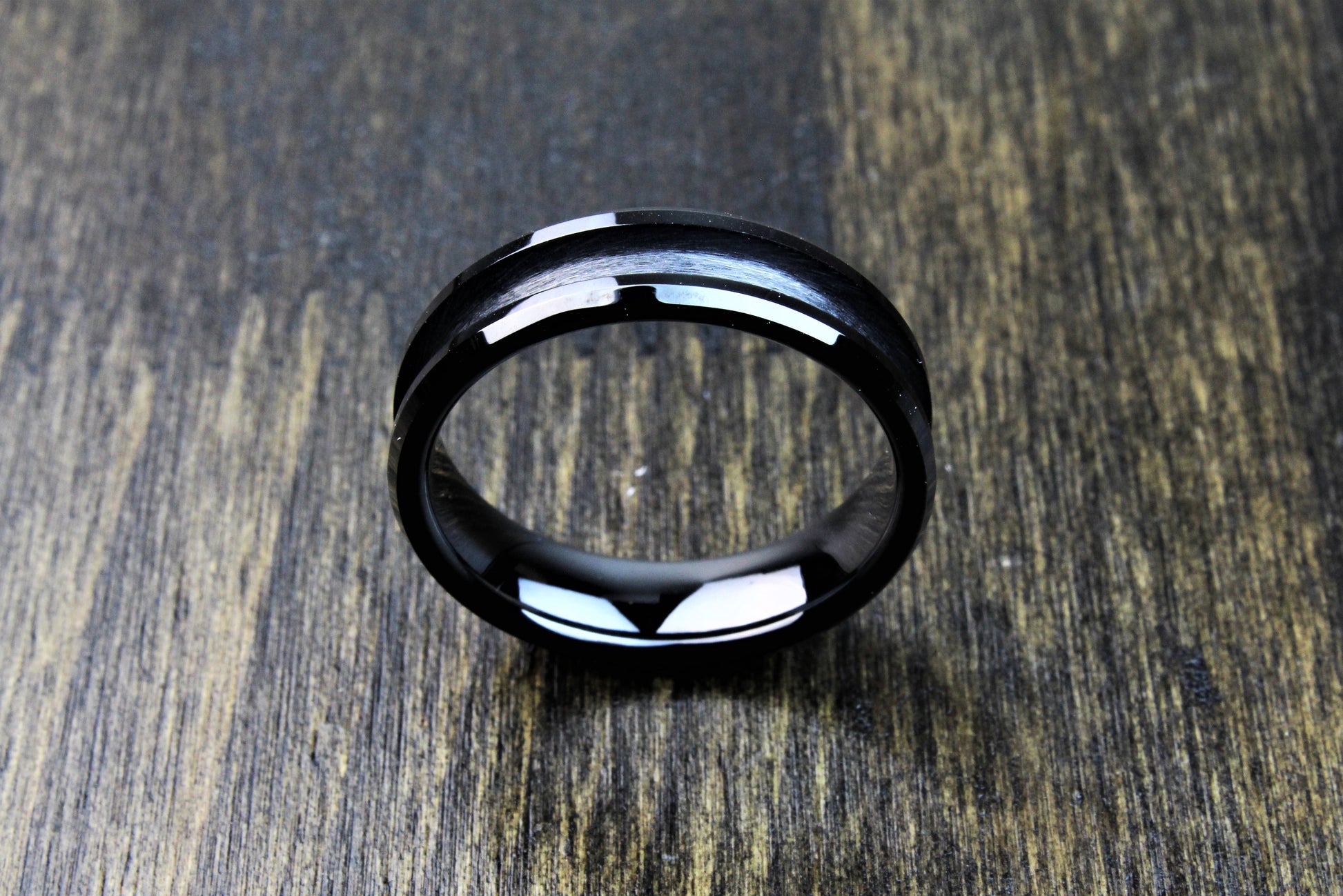Black Ceramic Ring Blank 6mm - 8mm - DreamWood Rings Supplies