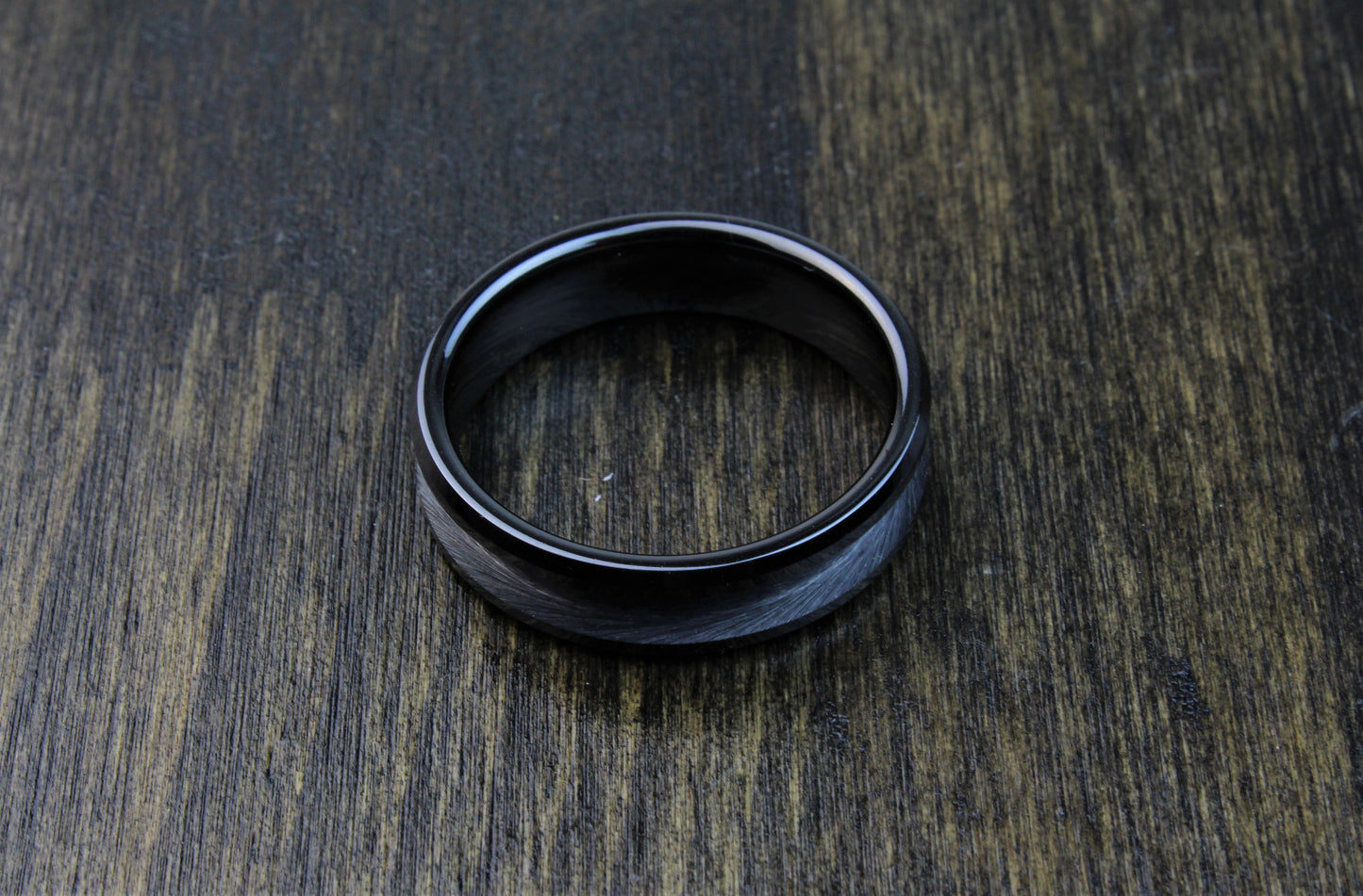 Black Ceramic Ring Blank 6mm - 8mm - DreamWood Rings Supplies
