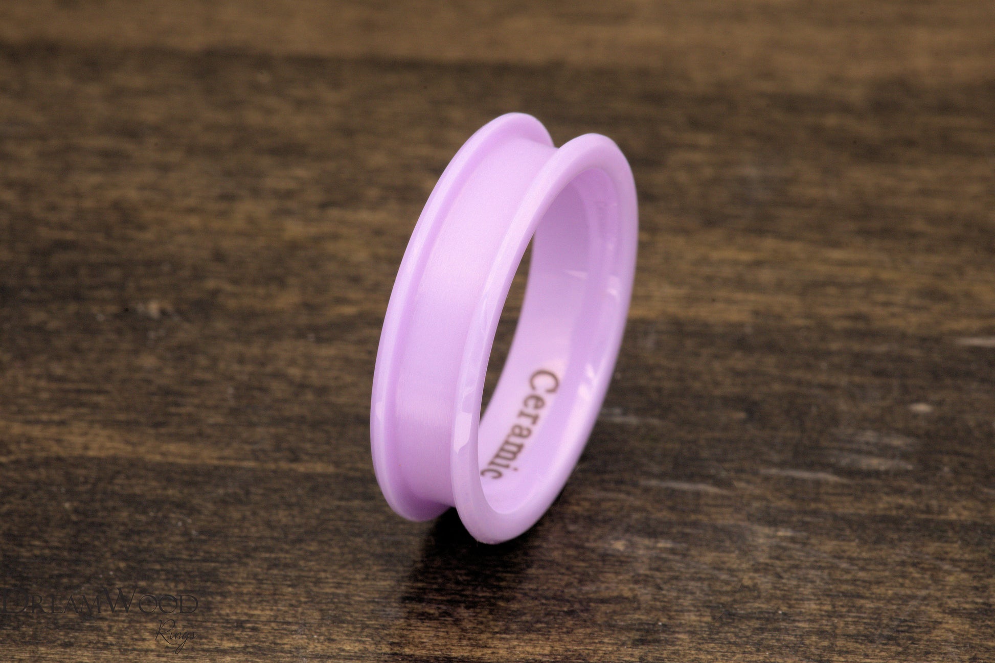 Purple Ceramic Ring Blank | 6mm Width - DreamWood Rings Supplies