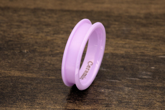 Purple Ceramic Ring Blank | 6mm Width - DreamWood Rings Supplies